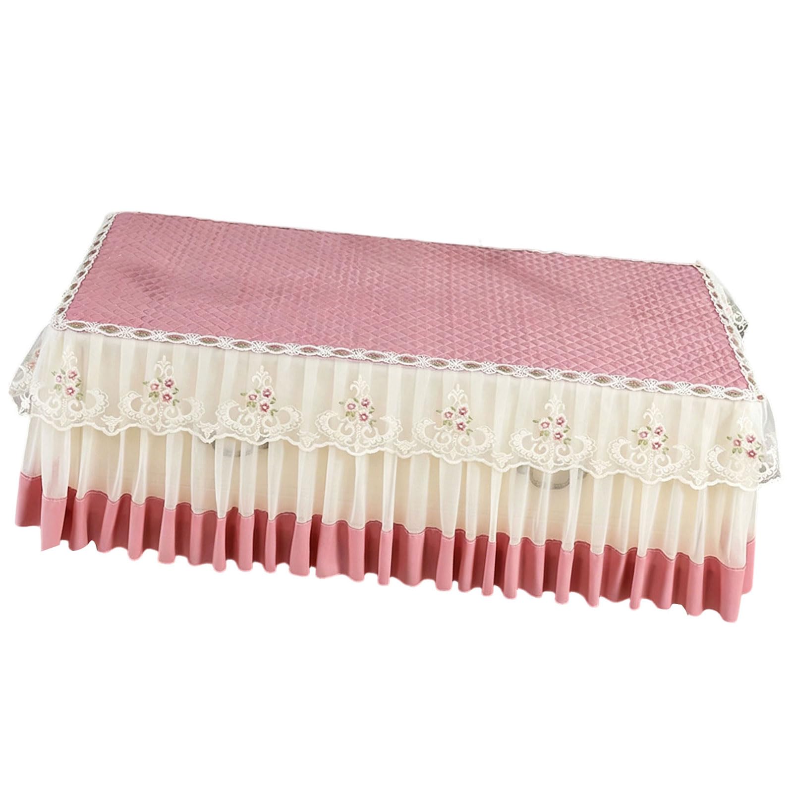 Elnwnnkc Multipurpose Table Cover Velvets Fabric Ruffle Lace Rectangular Tablecloth Fit Various Table Sizes and Decors Styles Velvets Tablecloth