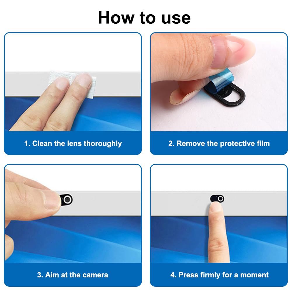 Webcam Cover 24 Pezzi Copri Webcam Slider Ultra Sottile per Computer Portatili, Smartphone e PC