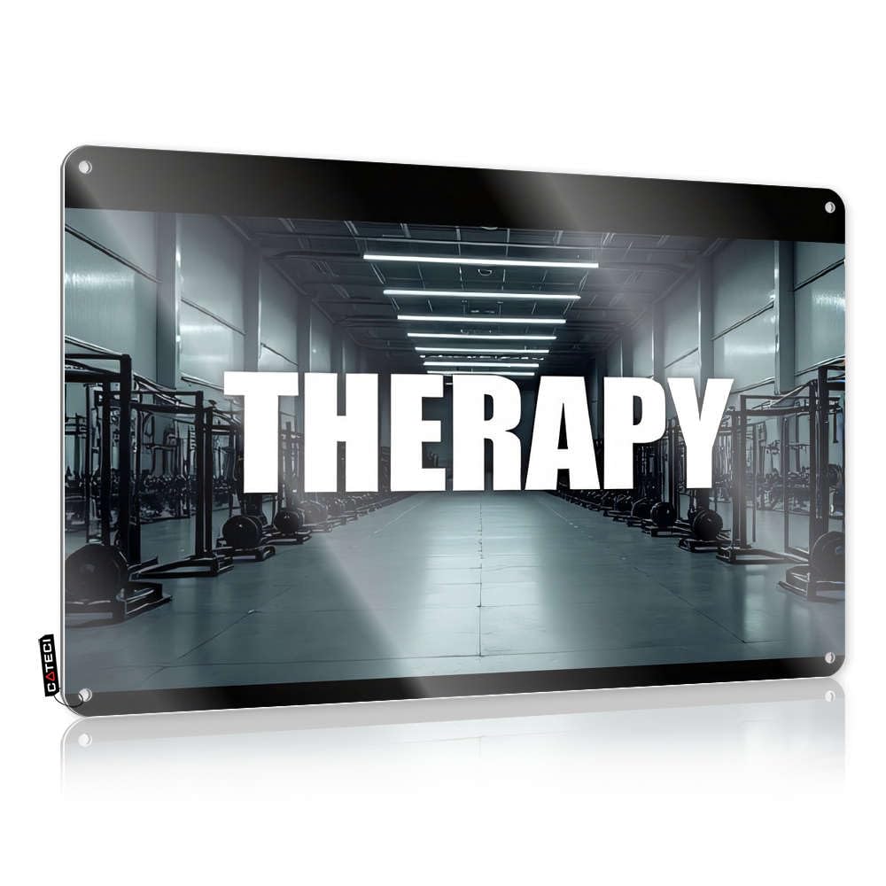 Whiskey Signs For Home Bar Therapy: Fitness Equipment In Gymnasium Tin Sign Bedroom Door Sign Funny Alcohol Signs(30X40CM)