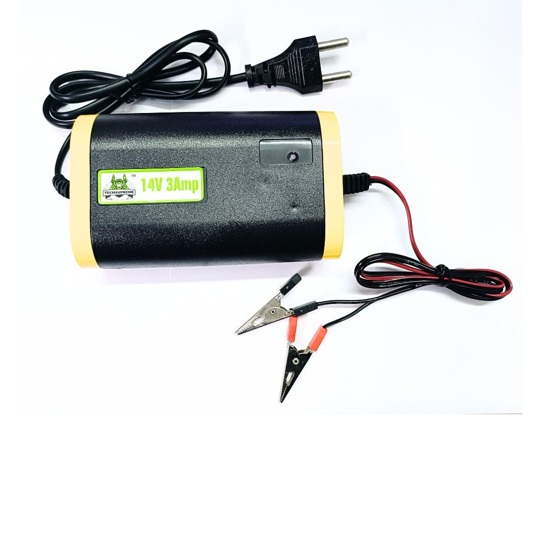 TechSupreme12 /14 Volt Battery Charger 3 Amp for Bike Car UPS with Auto Cut Off & Overcharge Protection A3-picture-20