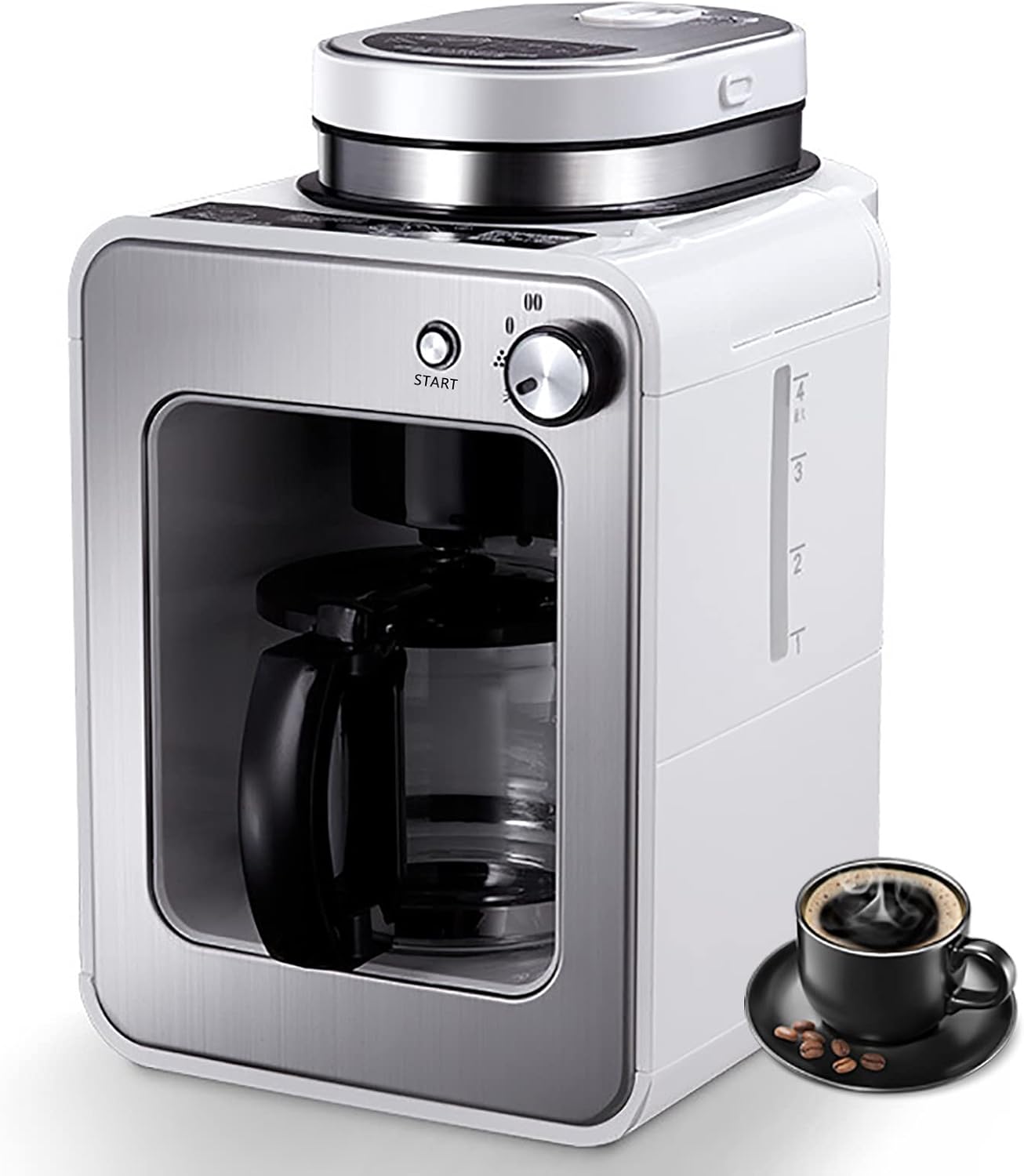 600W Mini Small Coffee Maker, 580ML Office Drip Coffee Maker, Tea