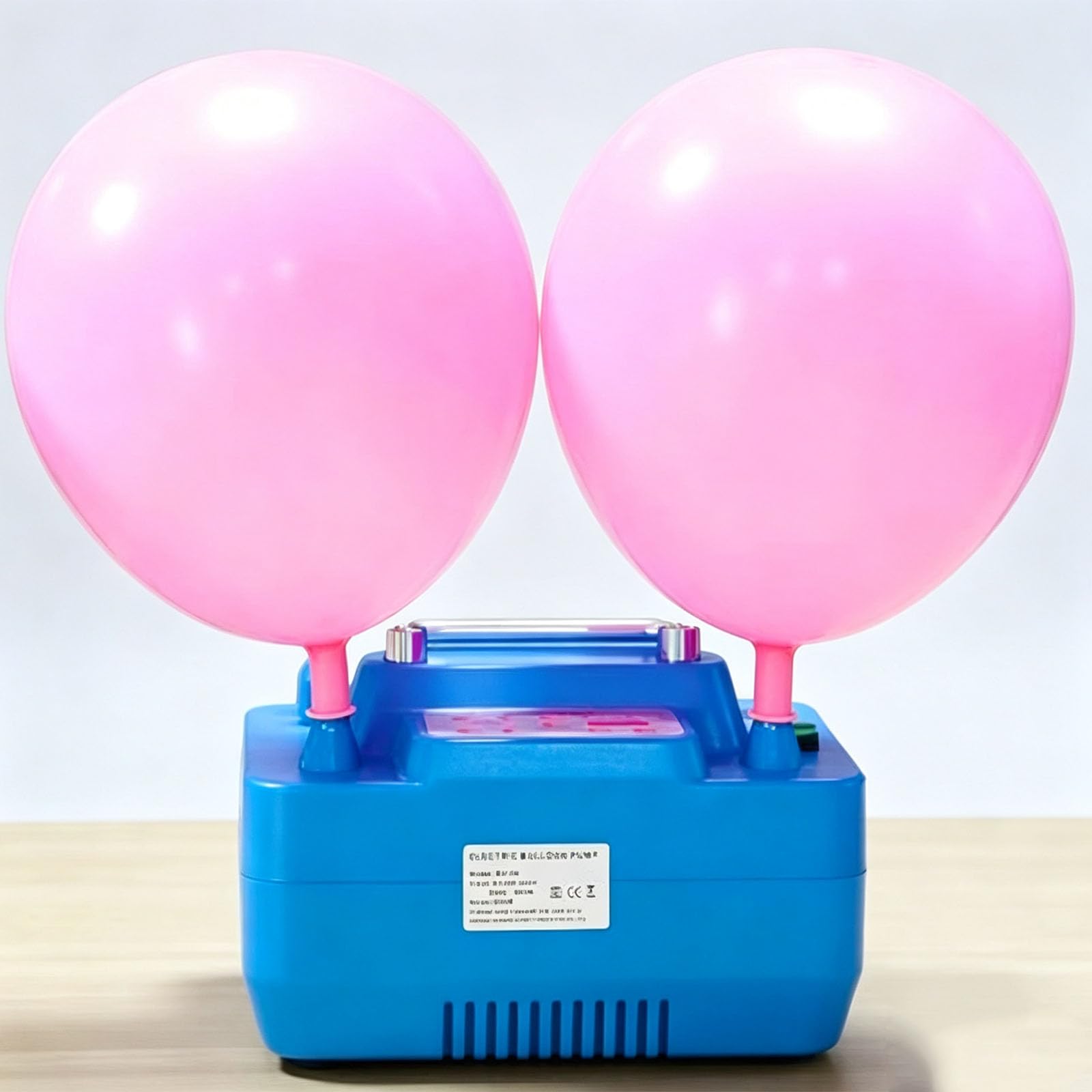 Gonfiatore Professionale A Doppio Foro Da 800 W, Gonfiatore Per Palloncini A Doppio Ugello, Pompa Ad Aria Elettrica Con Timer E Gonfiatore Quantitativo Per Palloncini Per Feste/matrimoni