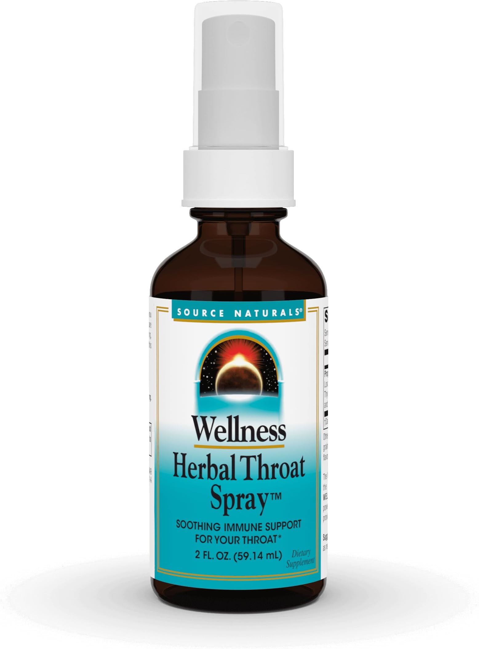 Source Naturals Wellness Herbal Throat Spray - for Immune System Support - 2 Fluid oz