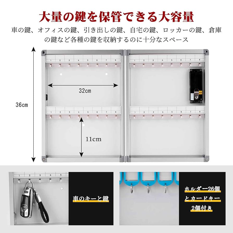 Amazon.co.jp: MXBAOHENG キーボックス テンキー式 暗証番号