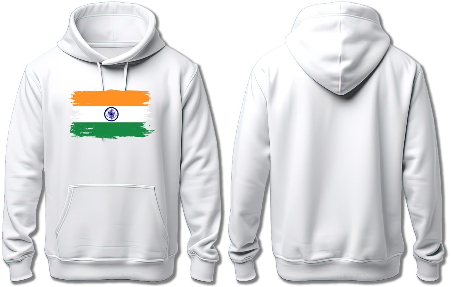 Ay Cabron™ Indian Flag Painted | Indian Flag Paint | Painted Flag of India | Painted Indian Flag | Paint Flag of India Hoodie For Men