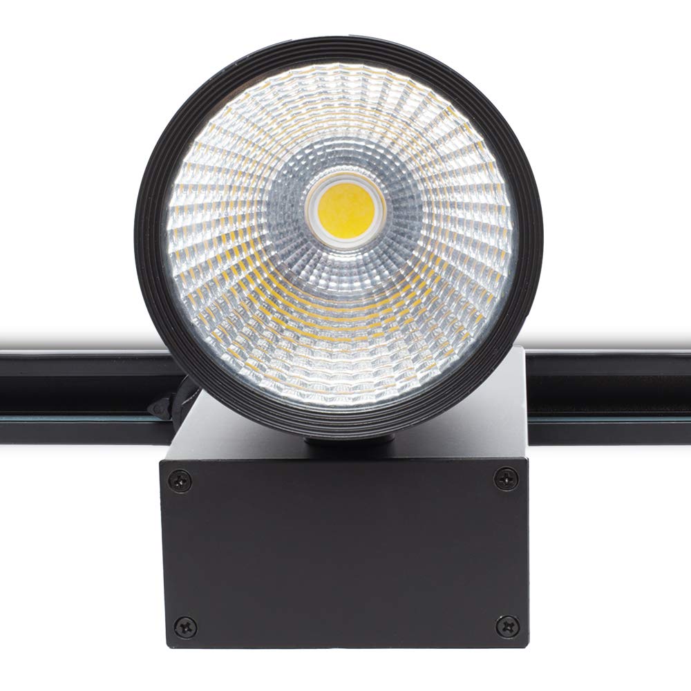 Foco de Carril LED 40W 3600Lm CRI90 4200ºK Trifásico UGR17 50.000H [JW-TR40W-BLACK-W] | Greenice