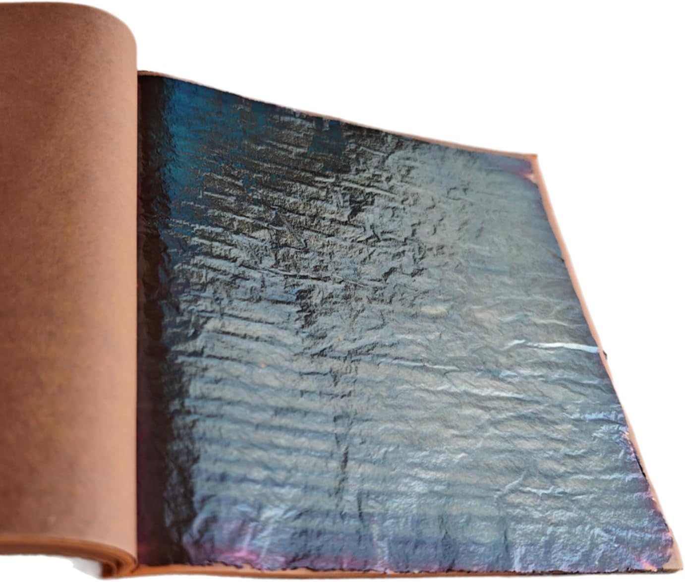 25 Sheet 14 * 14cm Variegated Gold Leaf Sheet Gold Foils Copper Sheets with Unique Designed Pattern (Grey Sky)
