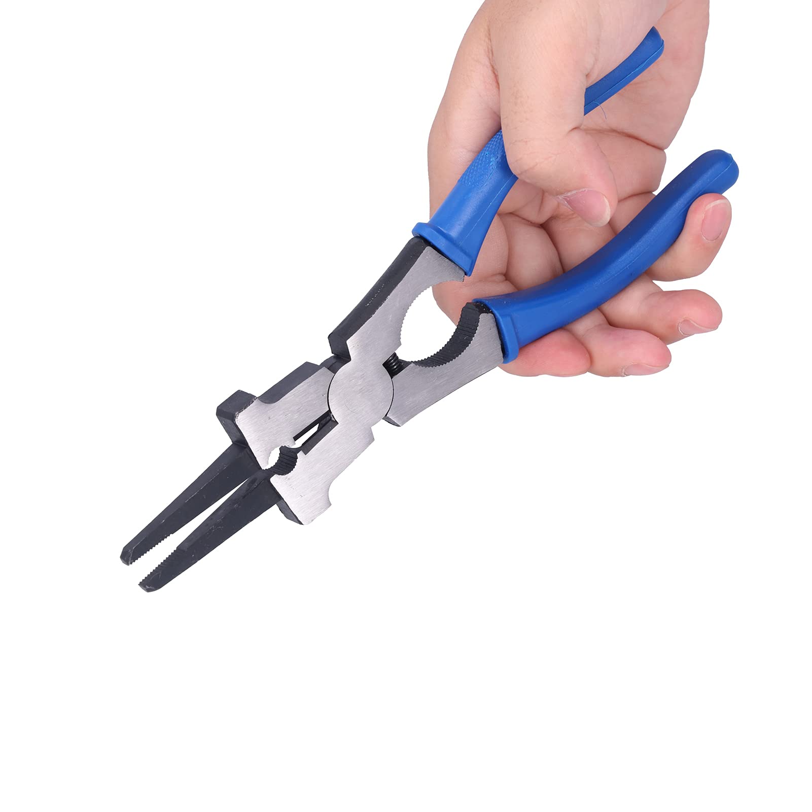 Fafeicy Alicates Profesionales para Soldadura MIG, Acero Alto Carbono, Diseño Ergonómico con Mango TPR, Resistente y Duradero