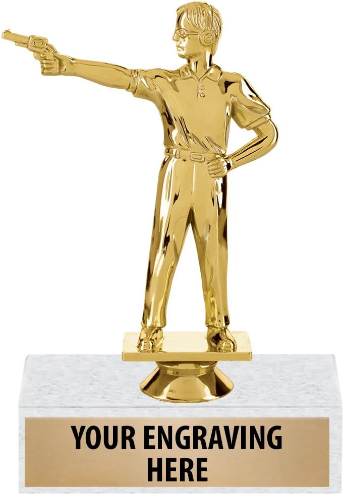 Civilian Trophies - 6" Civilian with Pistol Trophy Awards Prime