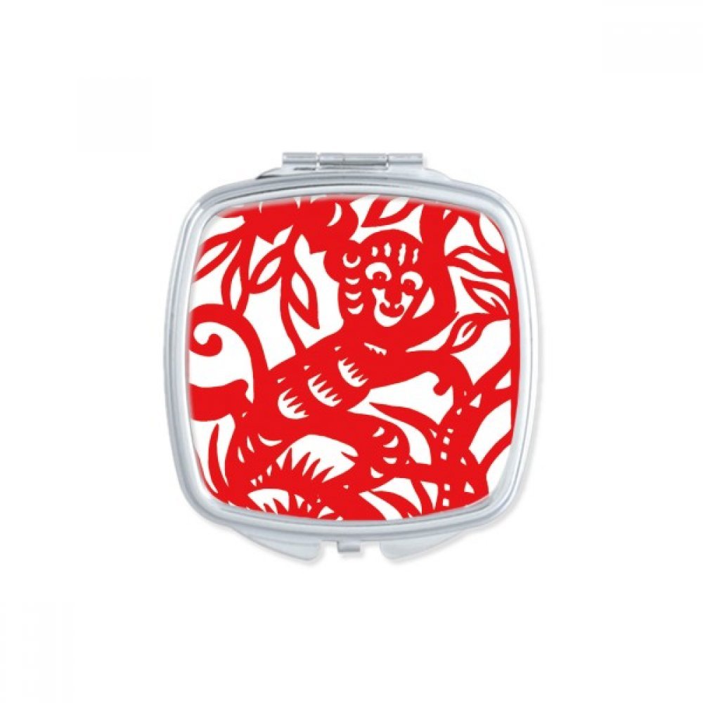 Miroir de poche Singe du Zodiaque cadeau artisanal mignon