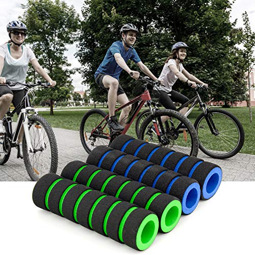 2 Pairs Bicycle Bike Foam Handlebar Cover Handle Bar Foam Grips Sponge Non-Slip Handle Grips For Bike Racing Bicycle Motorcycle #TOP1