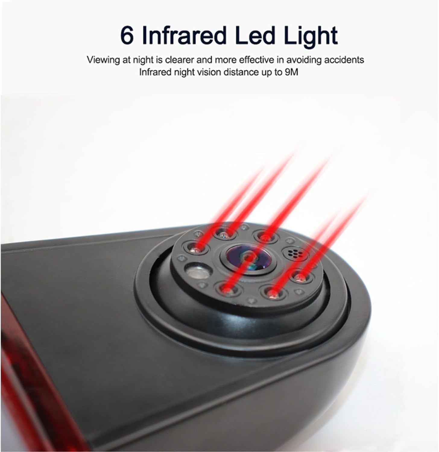 3rd Third Brake Light Backup Camera Roof Mount Fit for Mercedes-Benz Sprinter/Dodge Sprinter/VW Crafter/Vans/Transporter/Truck 2007-2019 Rear View Reverse Parking AHD 1080P Cam