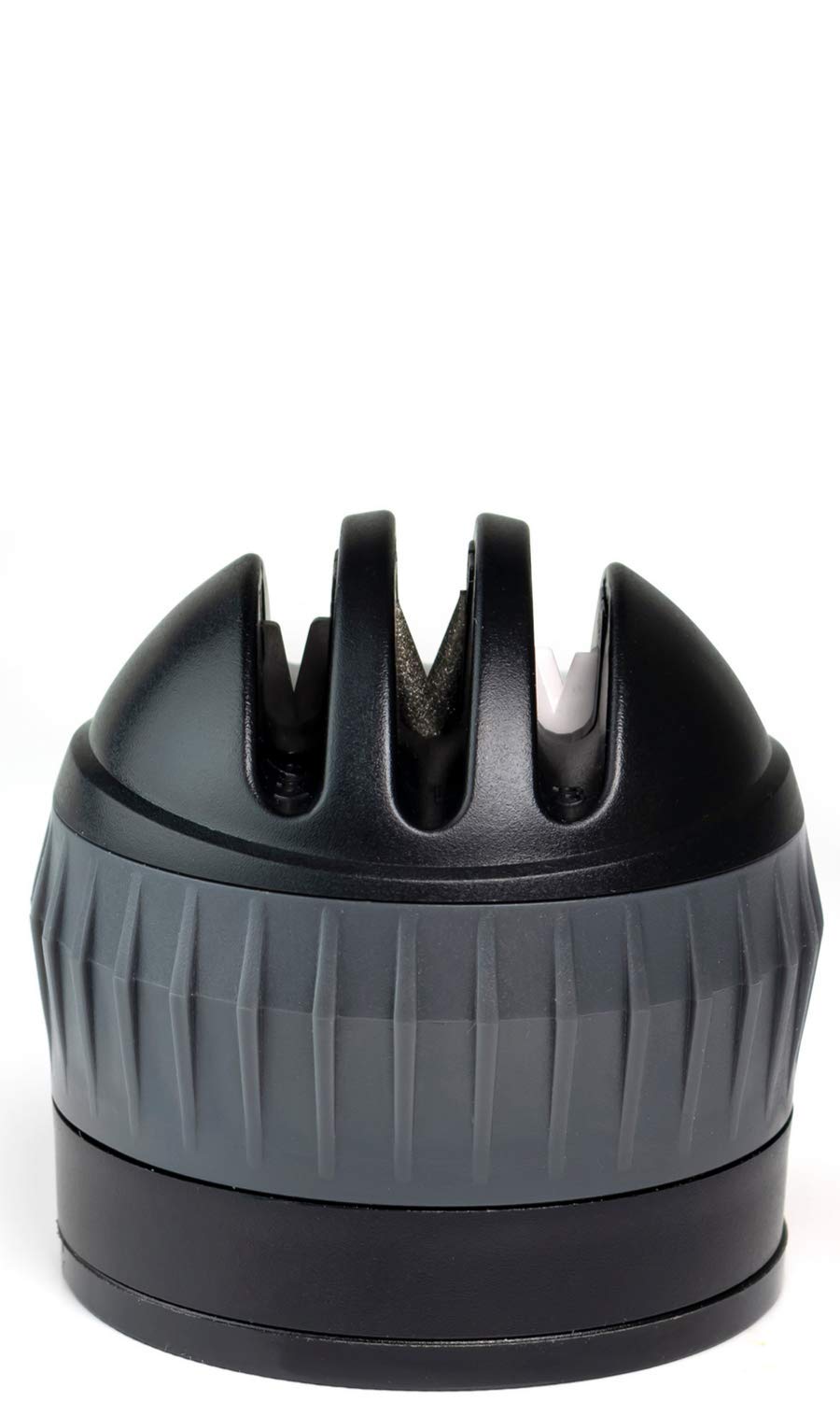 3 Stage Kitchen Knife Sharpener - Chefs Handheld Knife Sharpening Tool Gadget Helps Repair, Restore and Polish Blades. Diamond, Tungsten & Ceramic Sharpening Blades Non Slip Base Taylor’s Eye Witness.