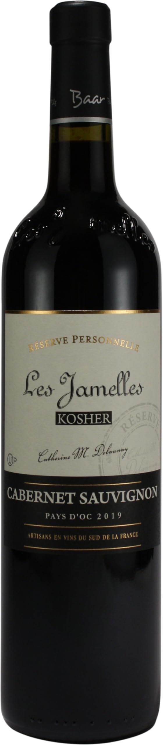 Koscheren Wein "Les Jamelles" 2019 – Koscherer französischer VIN DE PAYS D'OC für Kidusch, Simches und als besondere Geschenkidee - Cabernet Sauvignon, Rot, Trocken