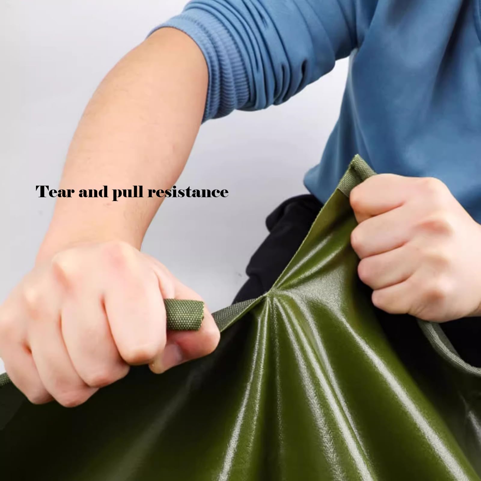 13x13ft Heavy Duty Waterproof Canvas Tarp - 35 Mil UV Resistant Tarpaulin Cover With Grommets For Roof, Camping, Pool - View #7