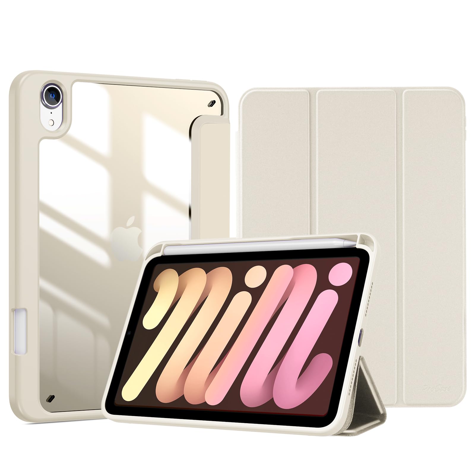 Amazon.co.jp: ProCase iPad Mini A17 Pro 第7世代 2024 Mini6 ケース 
