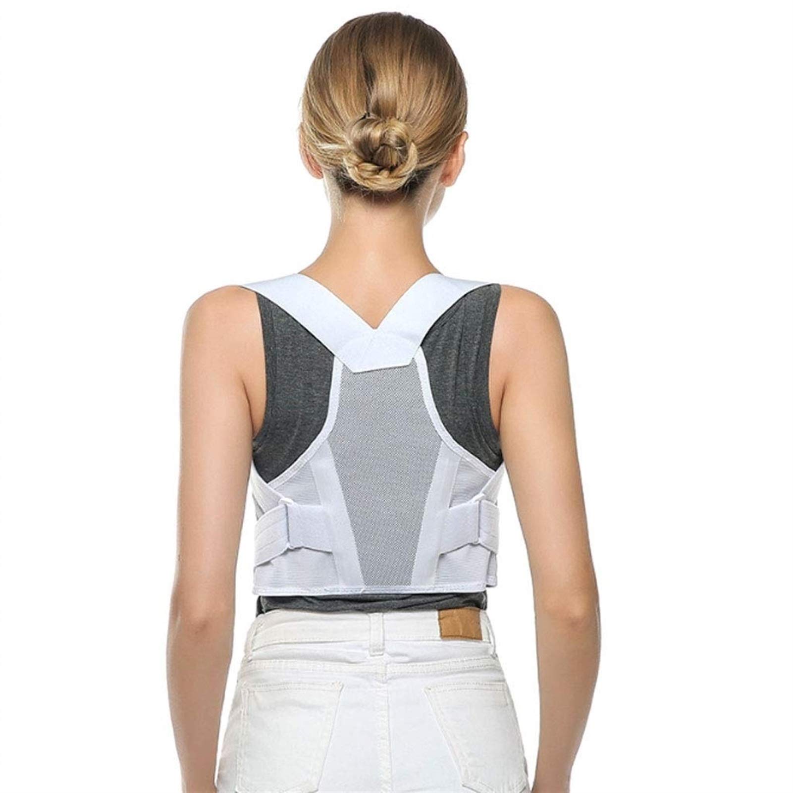 SMLZV Posture Corrector, Posture Corrector for Women & Men Band Upper Back Spine Straightener Correction Slouching Brace Best Upright Trainer Support Device for Under Clothes Shoulder Support
