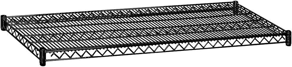 Salsbury Industries 9154BLK 60-Inch Wide by 24-Inch Deep Additional Shelf for Wire Shelving, Black