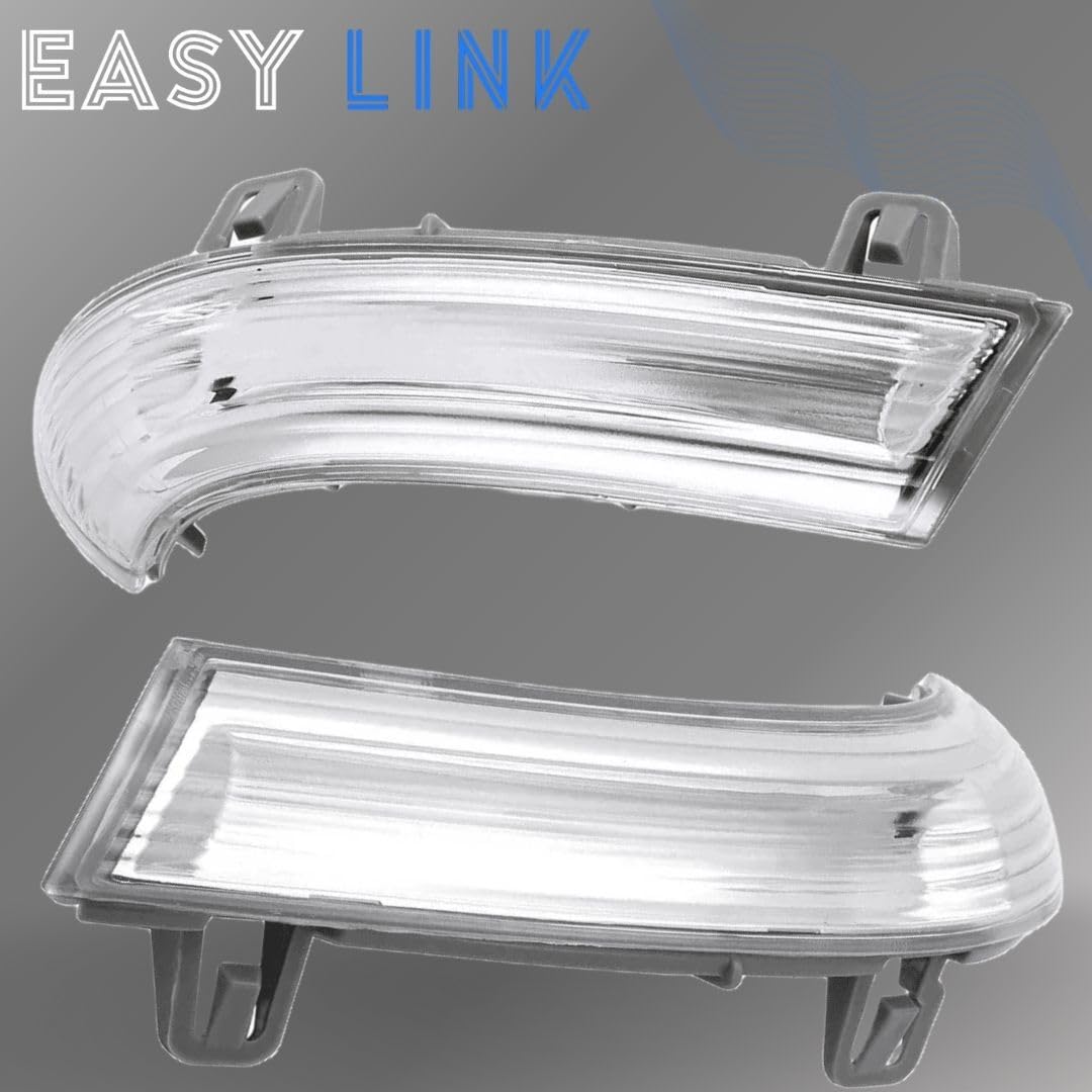 Indicatore Laterale Specchietto Retrovisore Sinistro Lato Conducente Indicatore di Direzione Compatibile con VW Golf 5/6 Wagon/Plus Sharan Eos Jetta Passat B5.5 B6 Seat Alhambra Skoda Superb