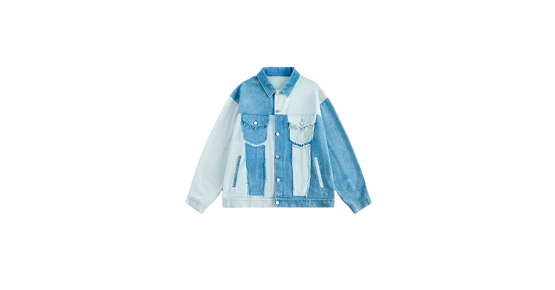 ジャケット・アウター aurora-boutique Patchwork Denim Jacket Patchwork Denim Jacket from Aurora boutique