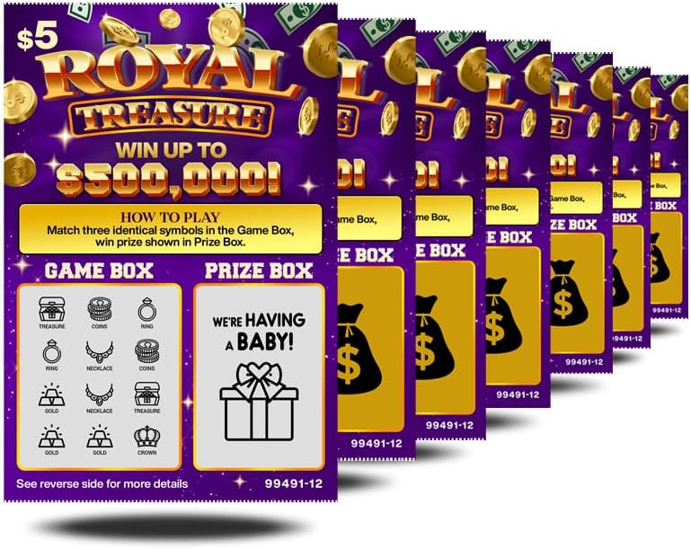 7 Pack Pregnancy Announcement Lottery Scratch Off Tickets 4x6 Authentic Looking
