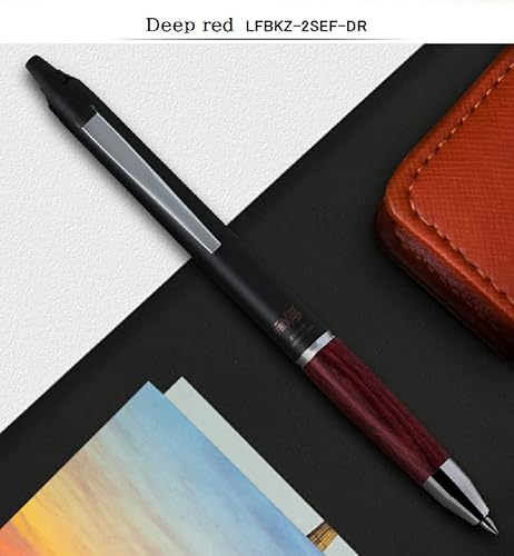 Miniatura 2 de Pilot Japan Frixion Ball Knock Zone Gel Ink Bolígrafo Deep Red 0.020 in Tinta Negra LFBKZ-2SEF-DR Importación de Japón con lápiz óptico original