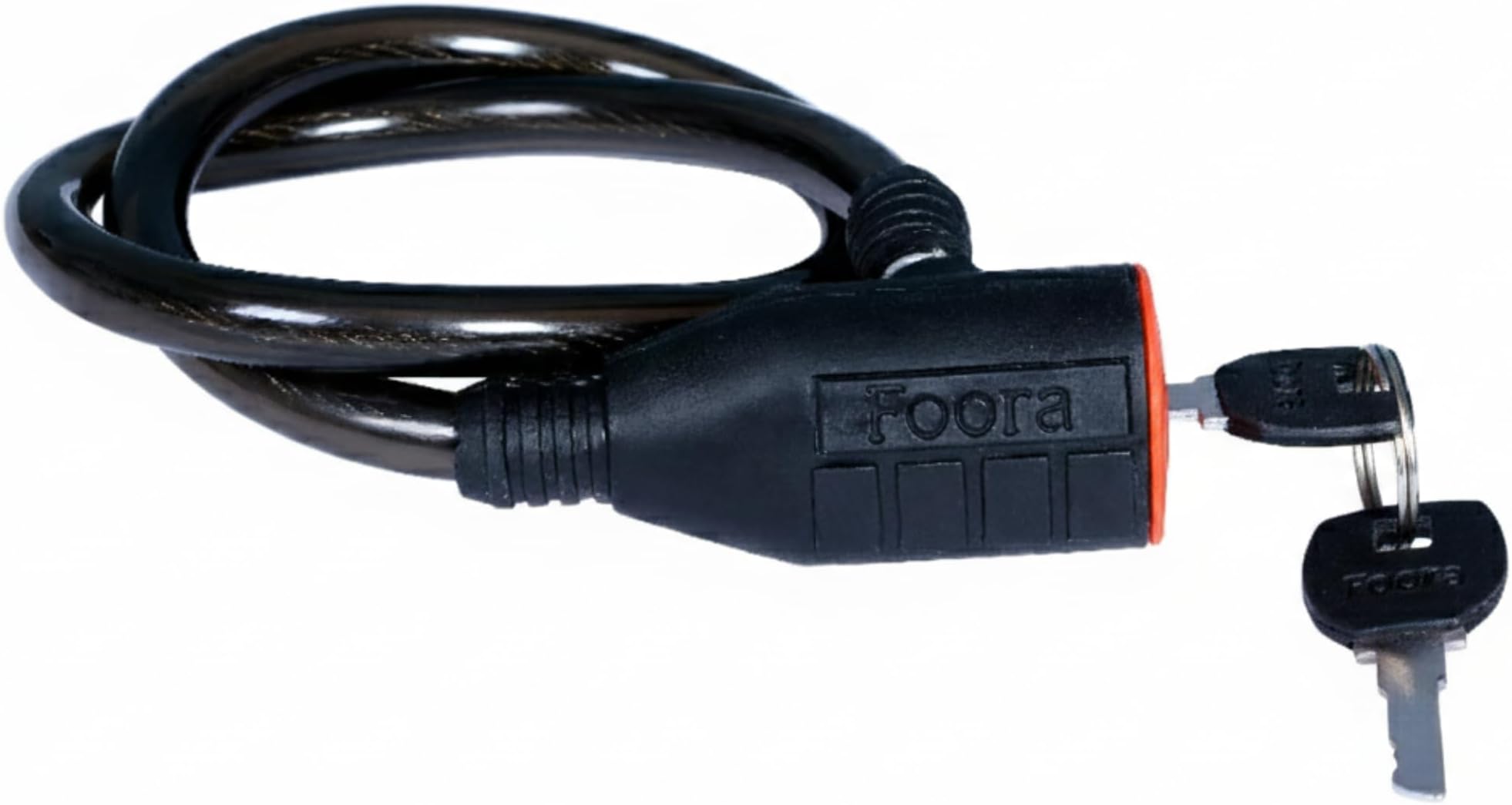 Foora Multipurpose Cable Lock 63.5 CM Length for Cycles, Bikes, Helmets or Scooters Assorted Colour | 2 Keys | 1 Lock | CL-03 (Pack of 1)