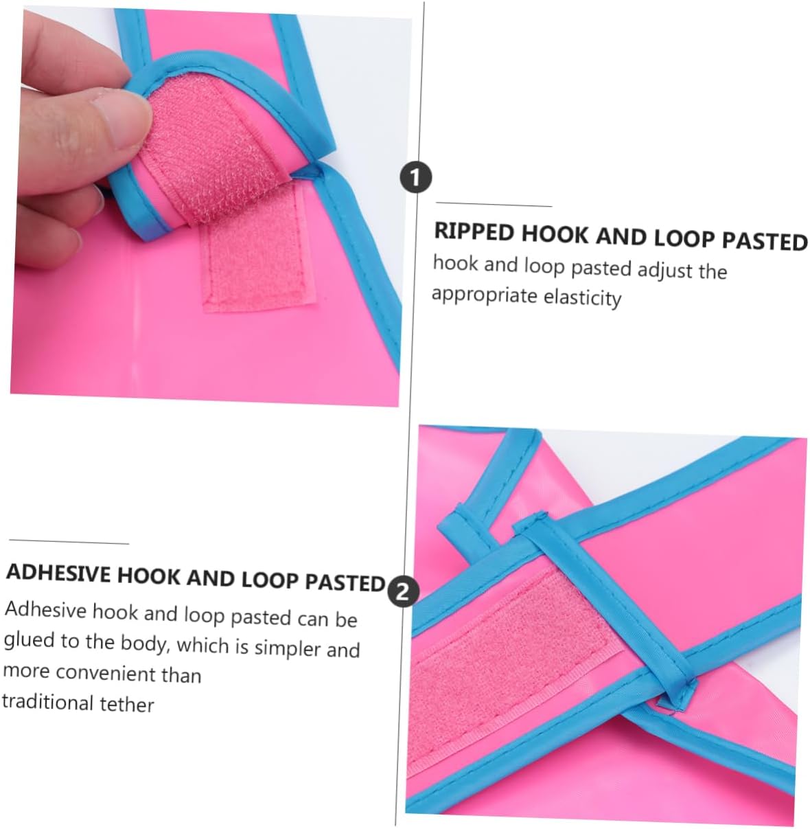 Alipis Children's Painting Apron for Kids Waterproof Art Smock Pockets Adjustable Size Pink for Crafts Baking and Drawing Activities