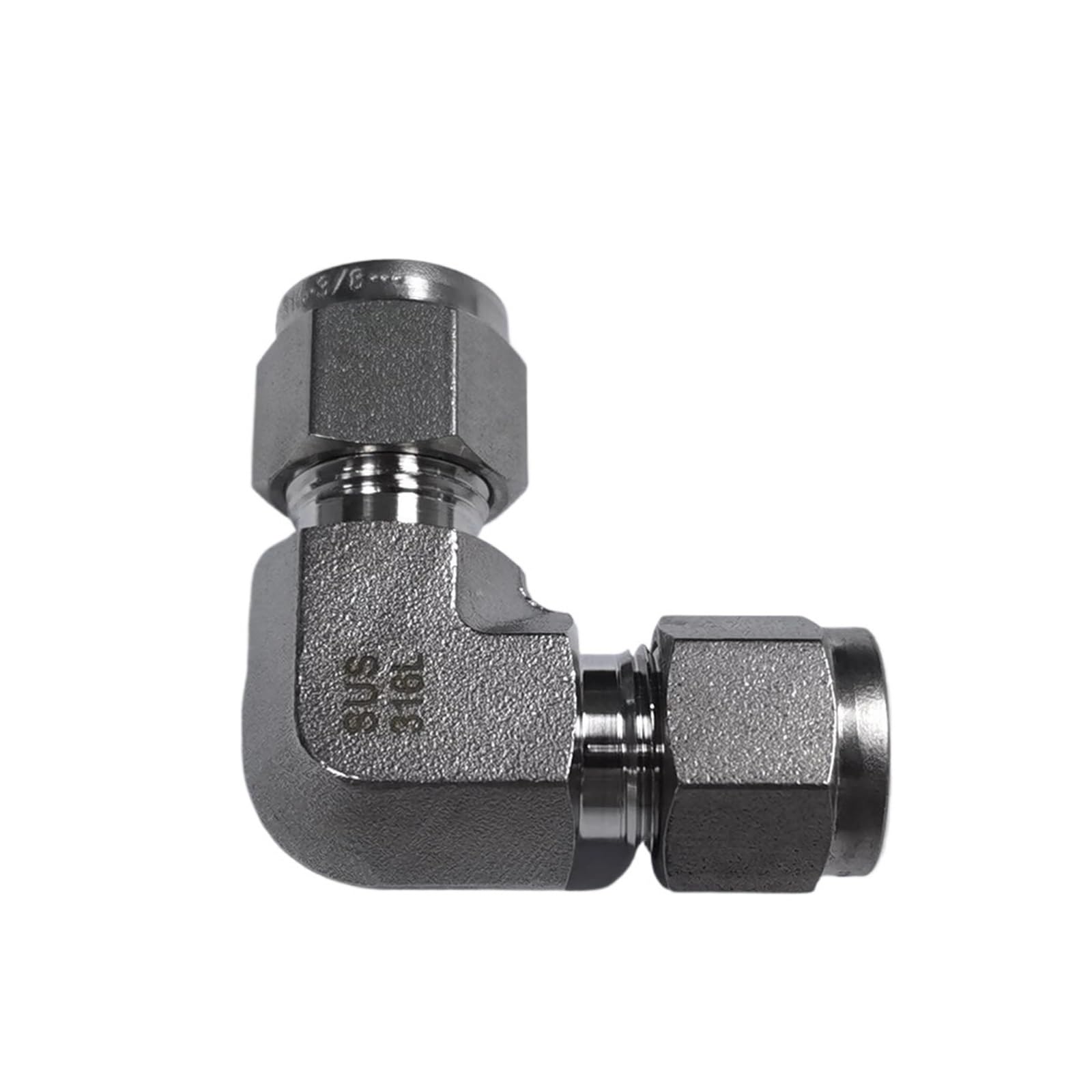 Accesorio de tubería de compresión de codo de unión OD de doble virola, accesorio de tubo de 1/8 "1/4" 3/8 "1/2" 3/4 "para plomería de compresión(3/4")