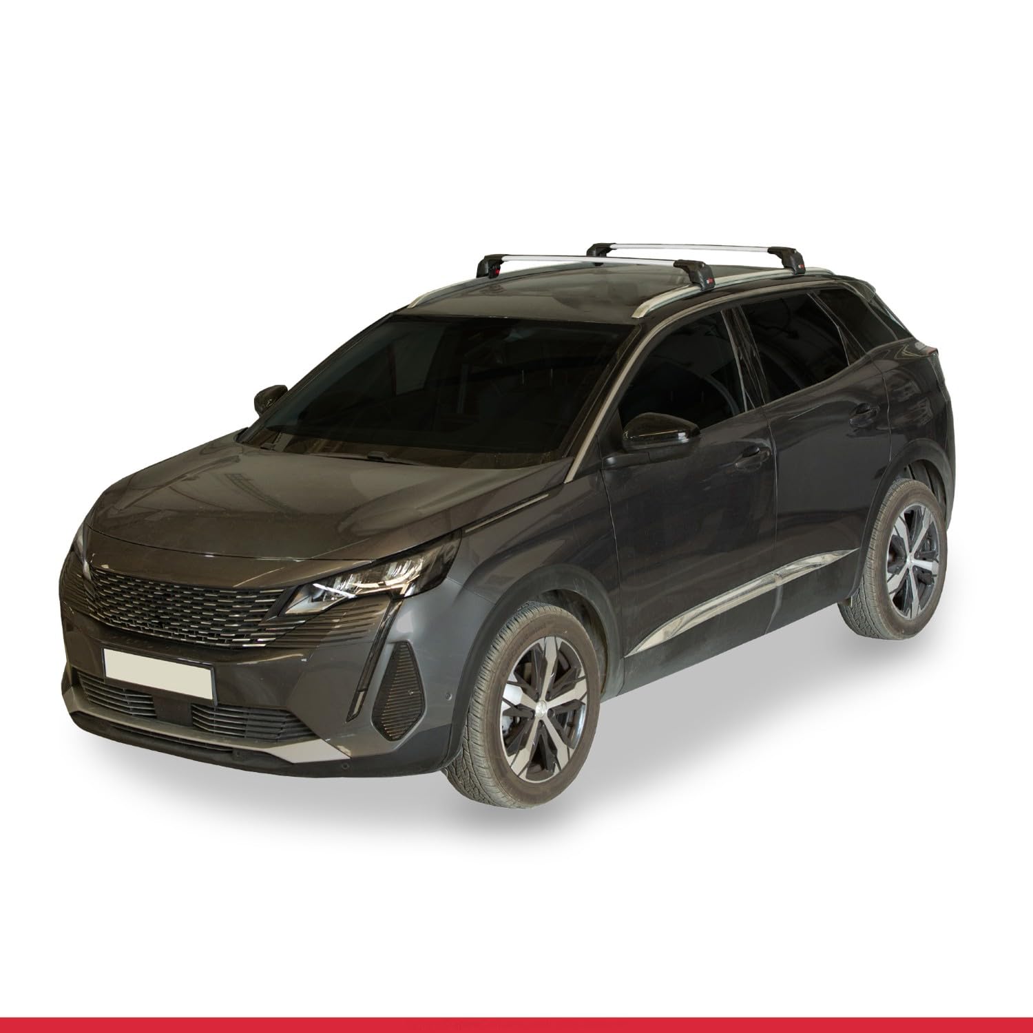 Compatibile con Peugeot 3008 II (P84) Pre-Facelift 2017-2020 Modello ACE-2 Barre Tetto Portapacchi Auto Barre Portatutto Grigio Alluminio 2 Barre