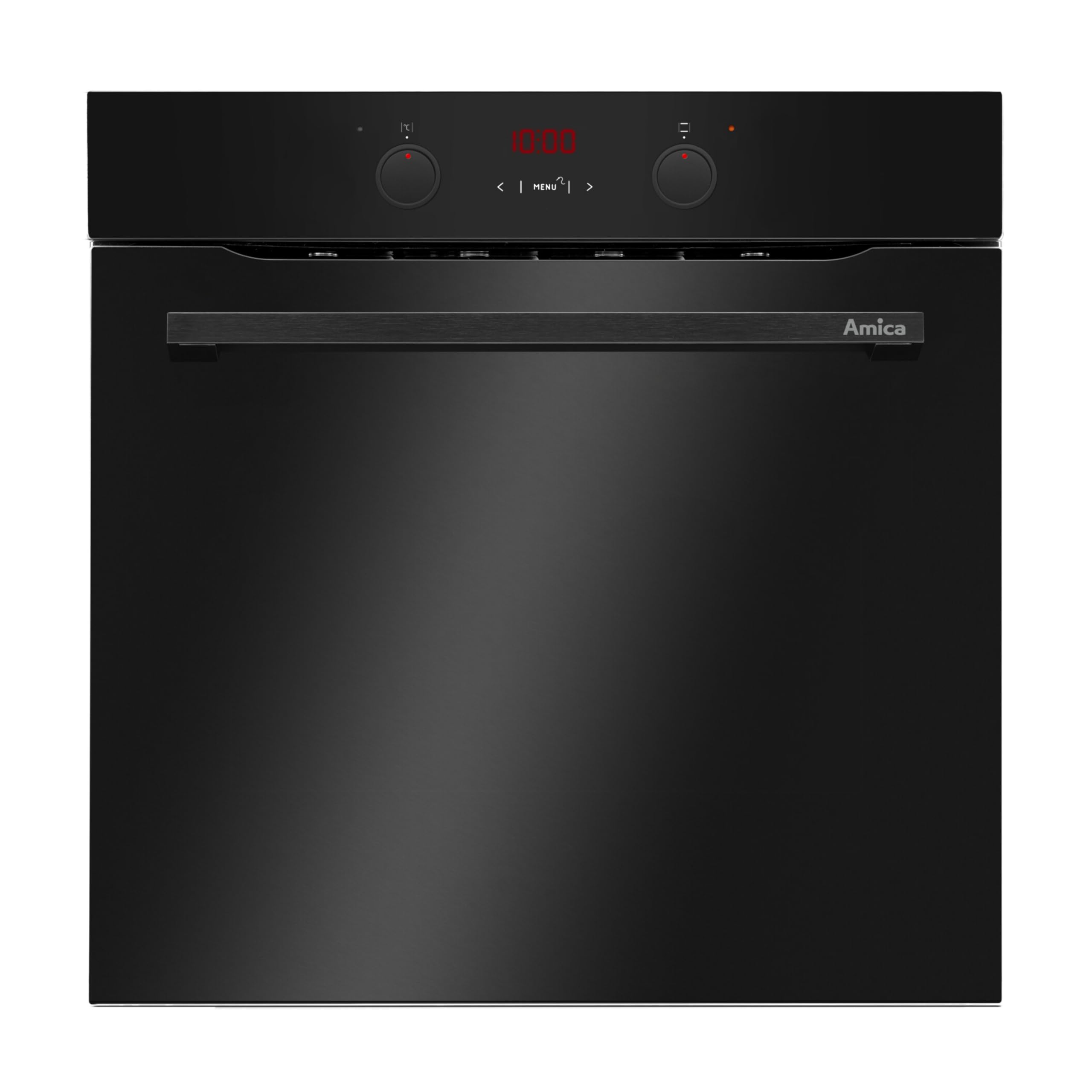 Amica Einbaubackofen 60 cm 77 L Kerntemperatursensor Black EBX 944 800 V | Heißluft, Grill, Ober-/Unterhitze, SoftOpen & SoftClose, SensorControl Timer, SteamClean, EasyClean