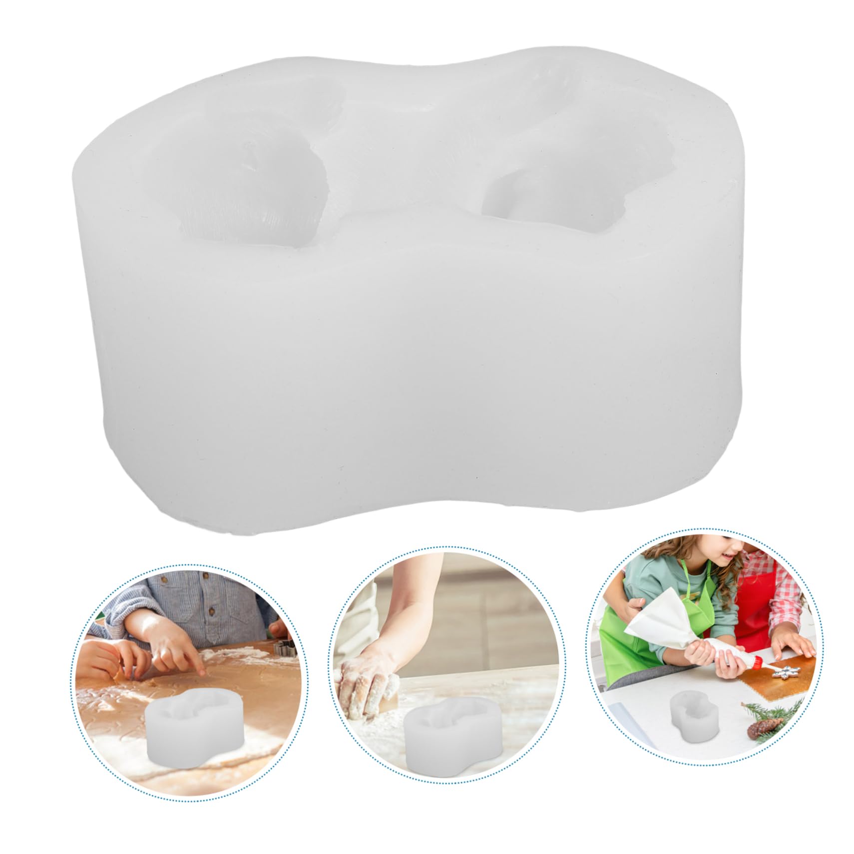 SEWACC Moule à Gâteau Forme De Moule à Mousse Biscuits Pour Pâtisserie Diy Et Fêtes Blanc
