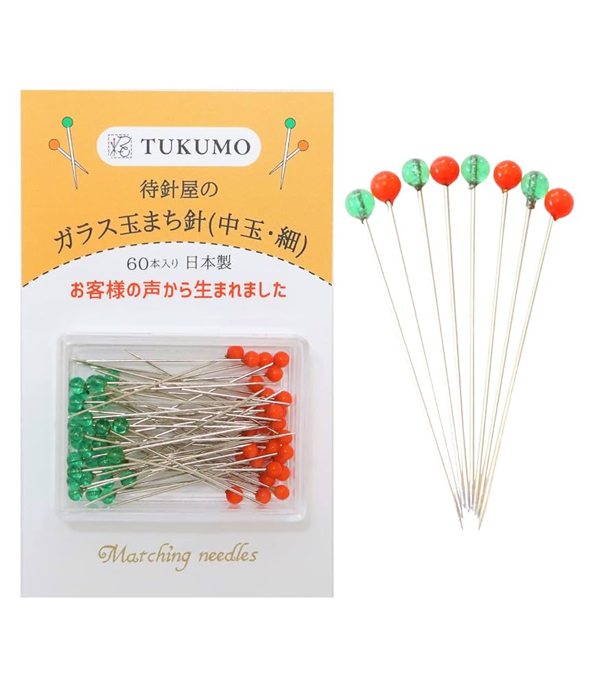 ガラスのまち針 お雛様C ガラス/雛人形/白花石雛(青/赤)/空西あかね | 砥部焼ギャラリー紫音