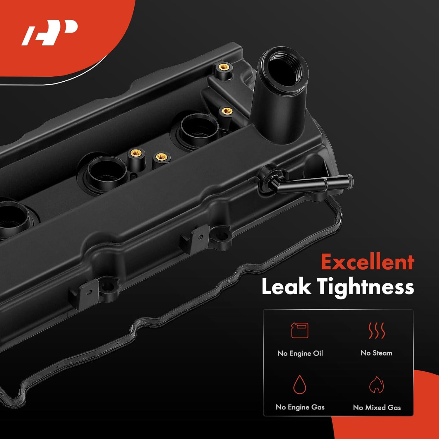 A-Premium Left and Right Engine Valve Cover Kit with Gasket & Bolts Compatible with Nissan 350Z 2003-2008 & Infiniti FX35 2003-2008, G35 2003-2007, M35 2006-2008, V6 3.5L VQ35DE