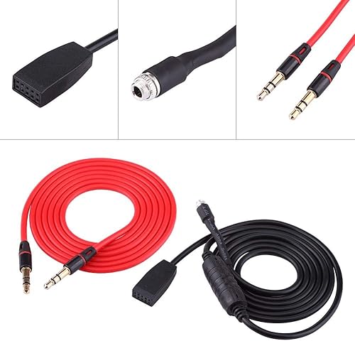 Miniatura 4 de Keenso 0.138 in de audio de coche de radio Auxin MP3 interfaz adaptador cable para E53 E39 X5 E46 19982006 adaptador de interfaz MP3 cable de música