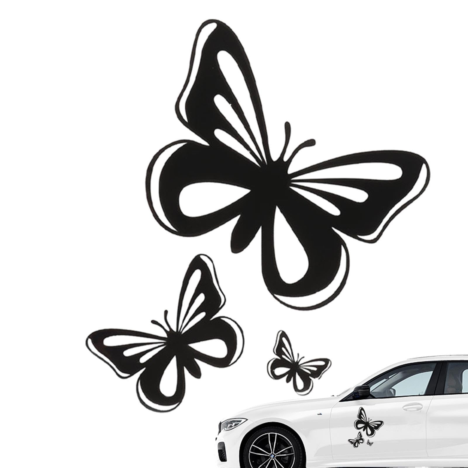 Autocollant Papillon - Butterfly - Papillon Qui Goutte - Vinyl Decal