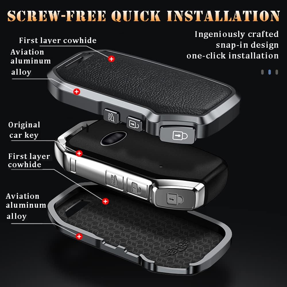 ontto Guscio Cover per Chiave Telecomando Auto Adatto per Kia Ceed Sportage GT K3 K5 Optima Forte Soul Proceed Sorento NIRO Seltos 2019-2022 Coprichiave in TPU Custodia Protettivo Portachiavi-Bianco