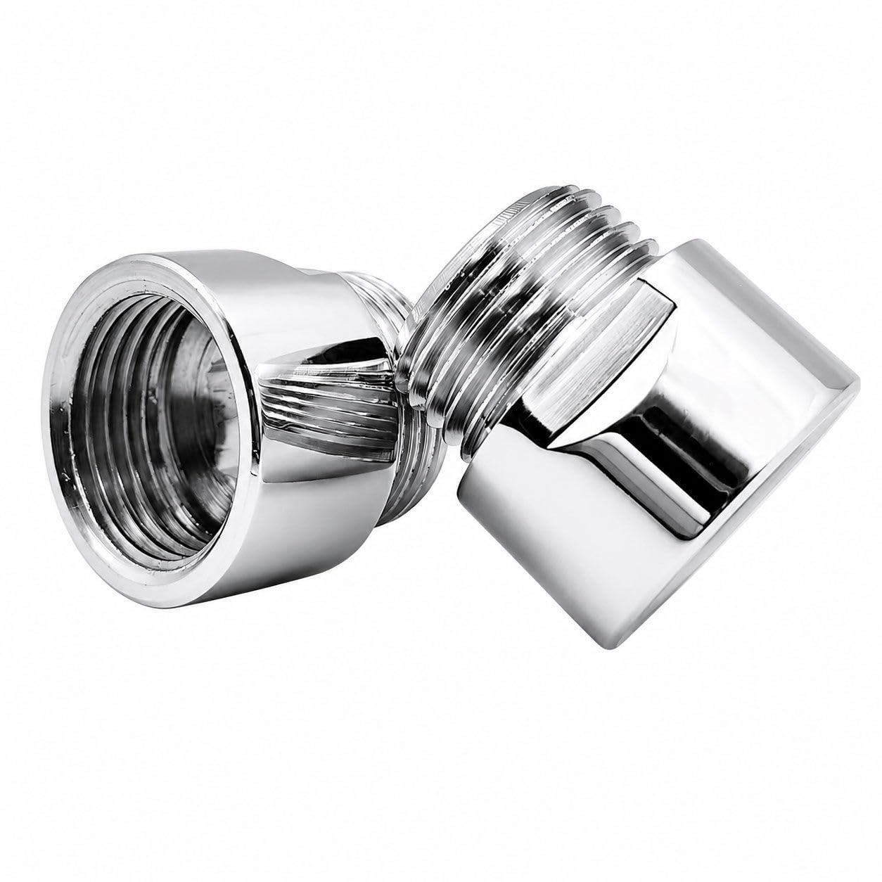 Brass Extension Nipple 1 Inch Male x Female Thread Connector | Solid Brass 1-INCH Pipe Extension Fitting | Leak-Resistant for Bathroom, Kitchen & Water Line Applications | Pack of 2 (Silver)-image-4