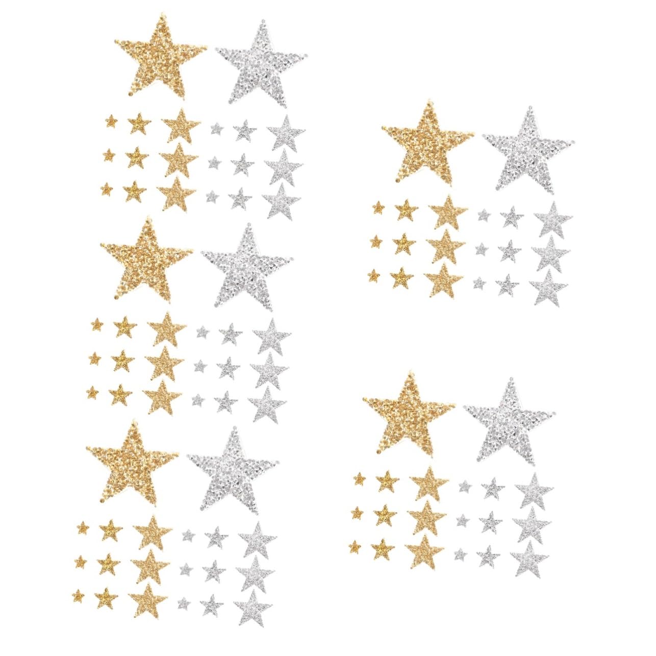 Operitacx 150pezzi Glitter Patches Termoadesive Per Abbigliamento Decorazioni Per Jeans Borse e Accessori Riparazioni Colori