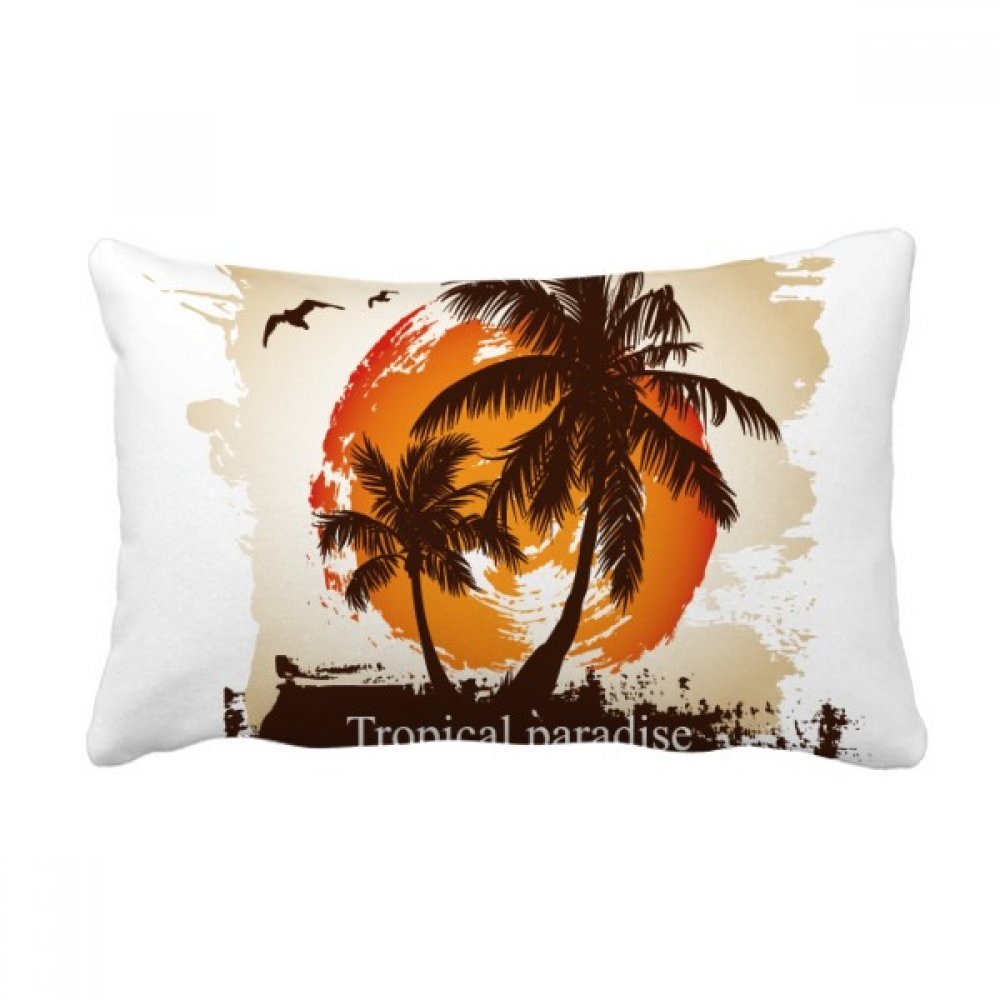 Coussin oreiller lombaire décoratif avec motif exotique, l'idée cadeau idéale