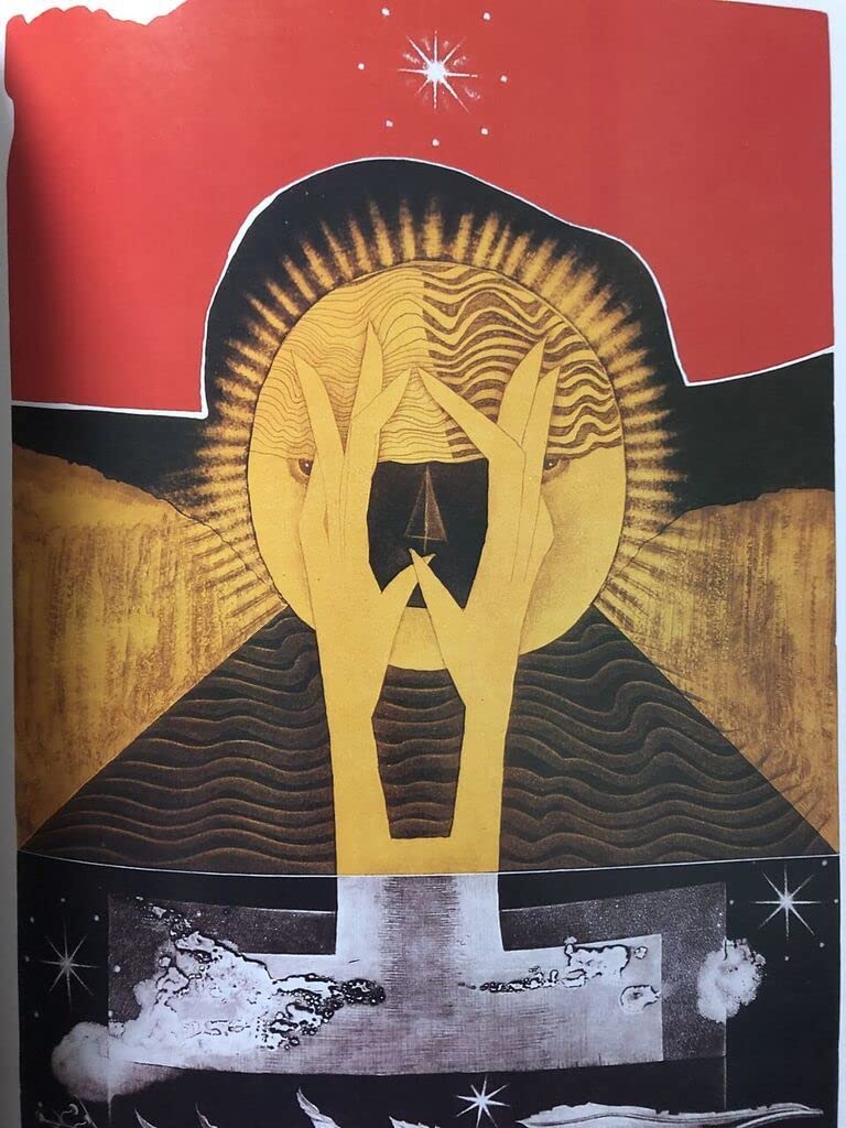【真作保証】深沢幸雄「私がいる」1968年 銅版画 直筆サイン 版画 真作保証】深沢幸雄「私がいる」1968年 銅版画 直筆サイン 版画