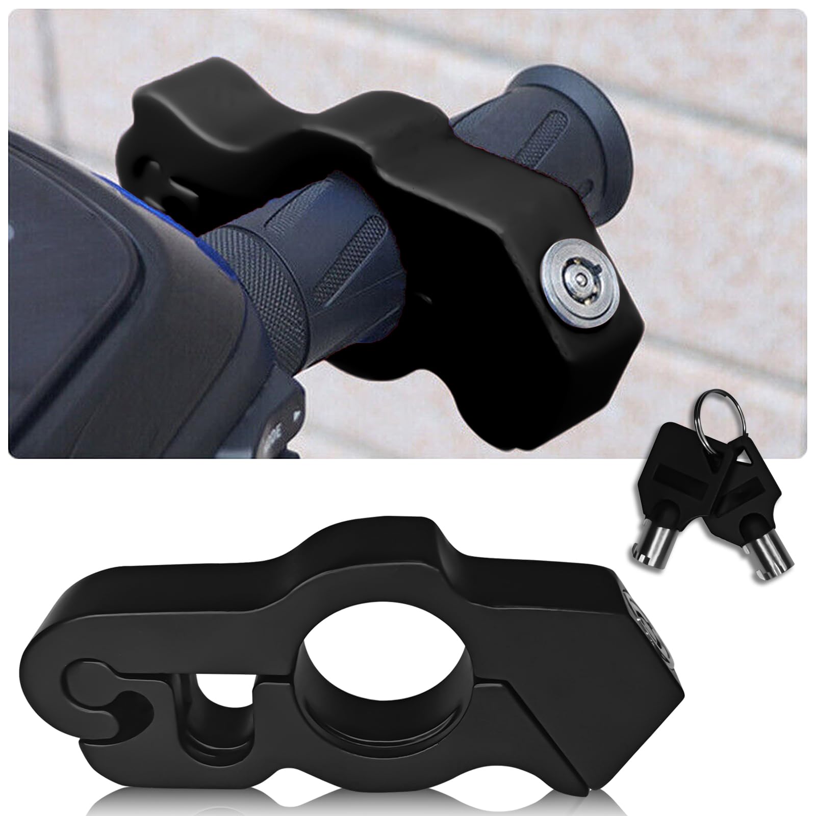 Motorcycle Lock, Motorcycle Accessories Heavy Duty Motorcycle Throttle  Locks Anti Theft, Motorcycle Brake Grip Lock, Adjustable Handlebar Lever