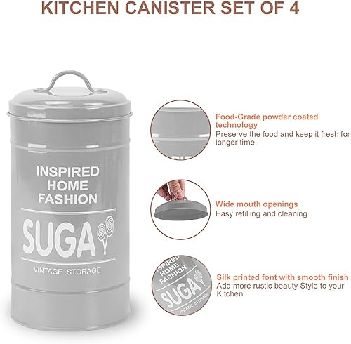 Miniatura 10 de LF LIKEFAIR Juego de 3 recipientes de cocina para cocina, papa, cebolla y ajo, contenedores rústicos de granja con agujeros de aireación, latas de