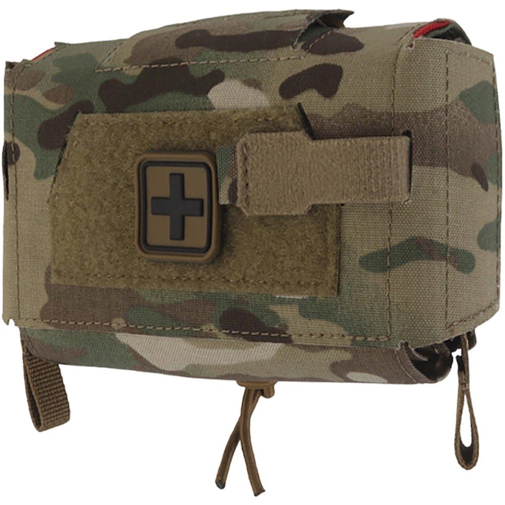 Fituenly Camouflage First Aid Pouch,Compact Molle Trauma Quick Release Ifak Medical,Medical Pouches Emergency Survival Bag For Outdoor Duty Belt Molle Vest Hunting