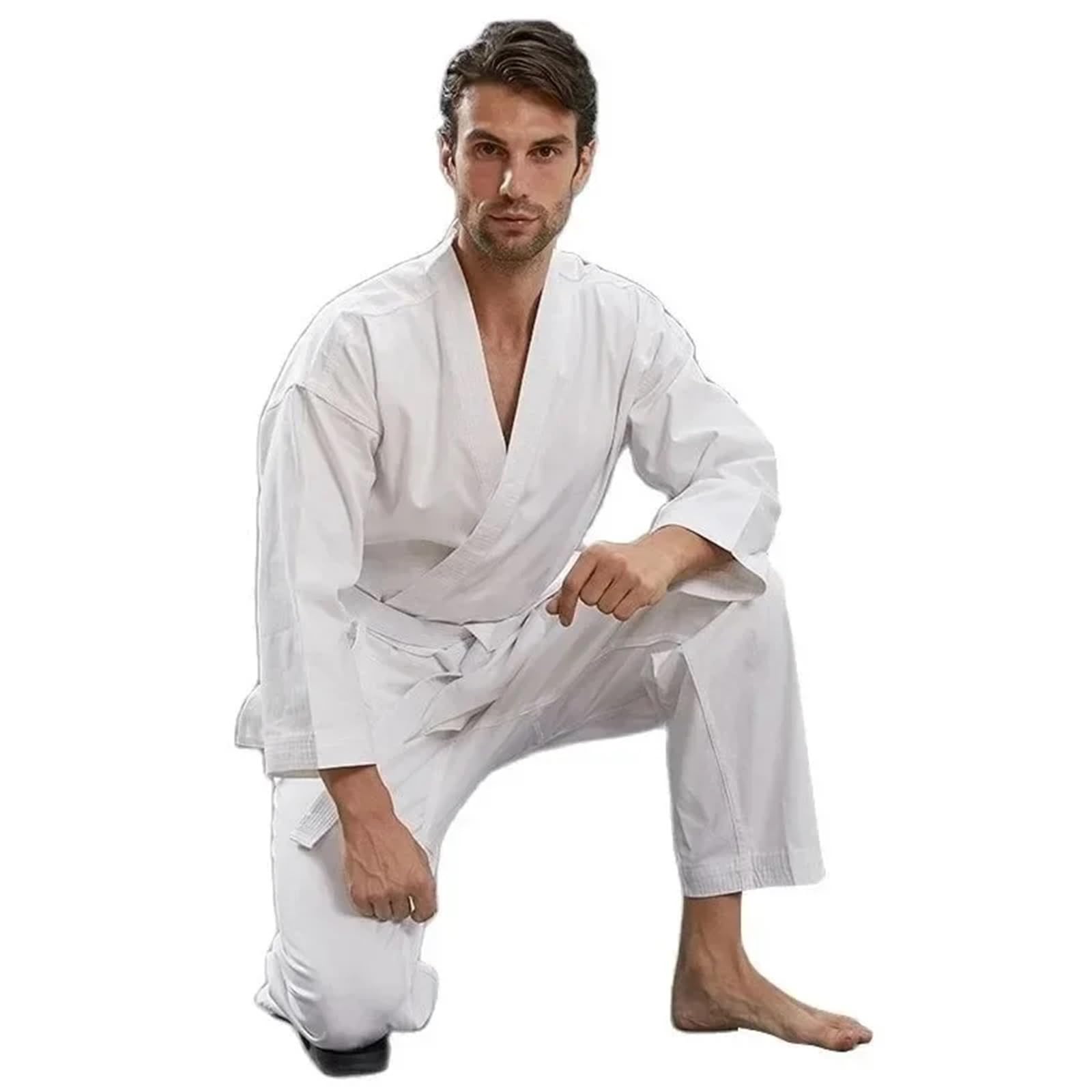 bawełniana serwetka, Uniform Karate dla dorosłych, wielokolorowy, w wielu rozmiarach(White,140)