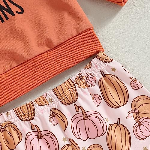 Image of Toddler Baby Girls Football Outfit Crew Neck Long Sleeve Rugby Bow Print Sweatshirt Elastic Waist Pants 2Pcs