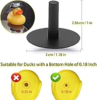 Vista 2 de 12 soportes de plástico para Jeep Duck con 15 calcomanías adhesivas de doble cara para tablero de Jeep, pato de goma no incluido