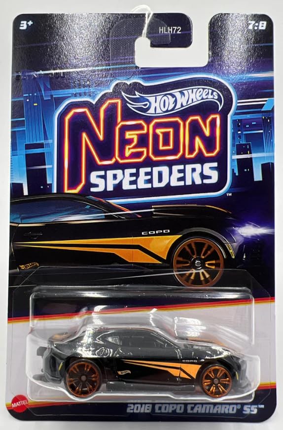 Hot Wheels Neon Speeders 2018 Copo Camaro SS [Black] 7/8, HLH72, 1