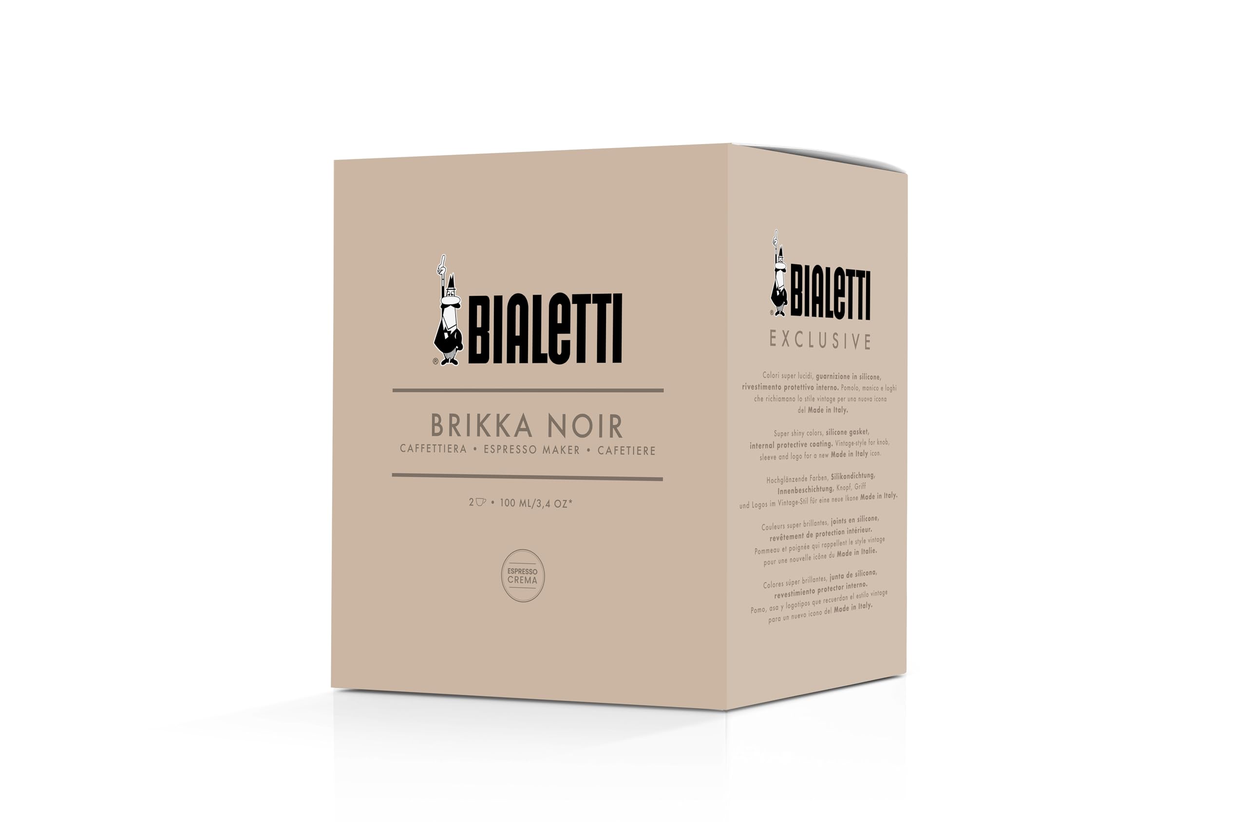 Bialetti Brikka Noir Cafetière à moka