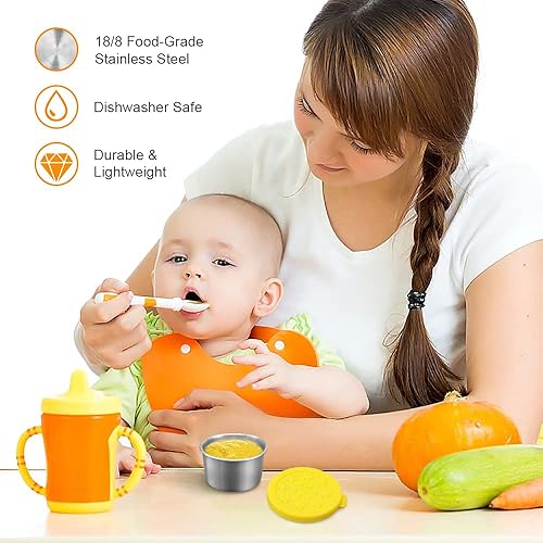 Miniatura 2 de SOPHICO Recipiente para aderezo de ensalada para llevar, recipientes pequeños de condimentos con tapas de silicona a prueba de fugas, tazas de salsa